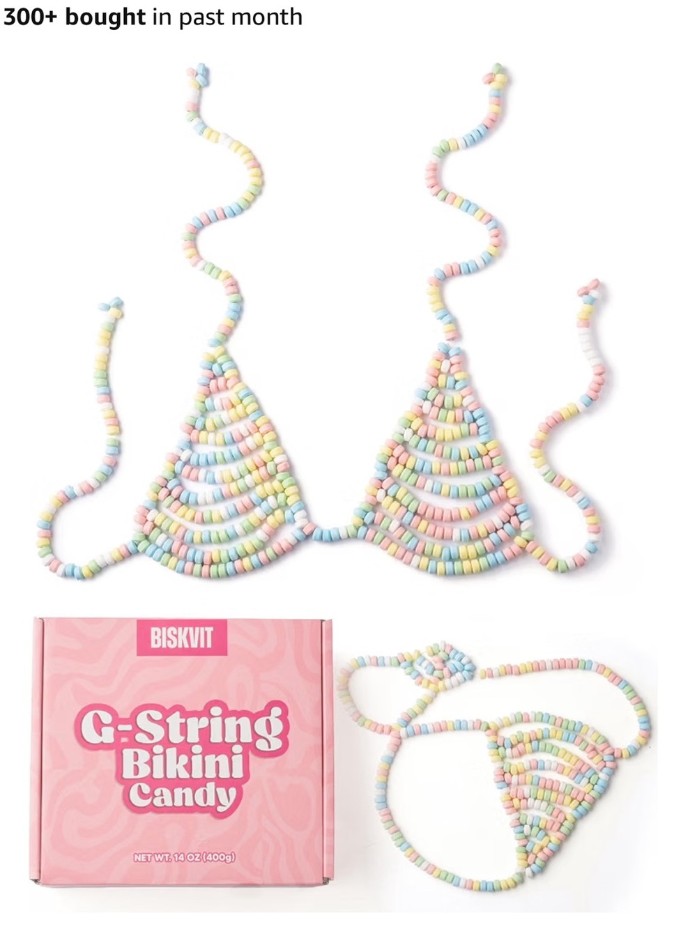 Biskvit Candy Bikini Gag Gift Bride Bridal Shower, Anniversary, Valentine's Day